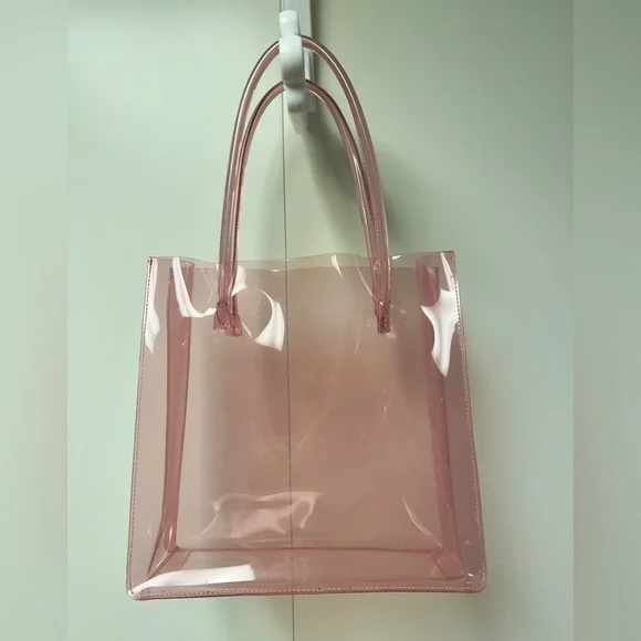 Maryam nassir zadeh Transparent pvc Pink Tote Bag